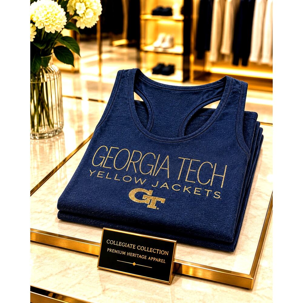 Georgia Tech Yellow Jackets Racerback Womens Tank - XL